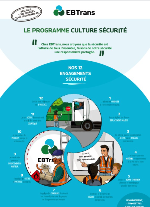 Sécurité : un principe fondamental et non négociable chez EBTrans Chez EBTrans, la sécurité est le socle sur lequel reposent l’e…