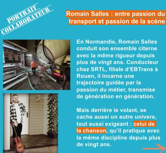 [PORTRAIT COLLABORATEUR ENGAGÉ] Ce mois-ci, nous vous proposons de faire connaissance avec Romain Salles, conducteur chez SRTL à R…